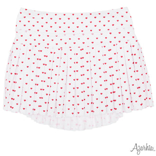Azarhia Mini Pleat Skort - Tiny Hearts