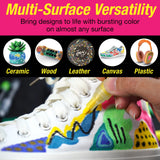 Black Edition 4Pc Shake & Paint Neon Markers