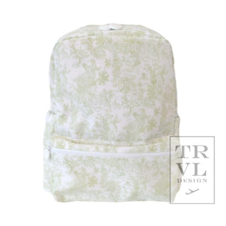TRVL Backpacker - Green Bunny Toile