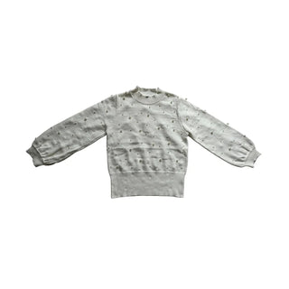 Tweenstyle White Embellished Pearl Sweater