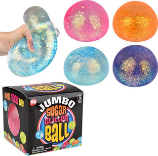 Jumbo Sugar Glitter Ball Squishy