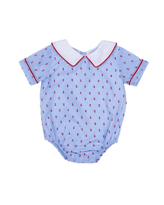 James Star Spangled Swiss Dot Bubble
