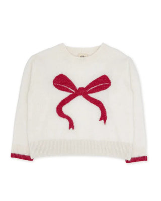 Camille Bow Sweater - Ivory