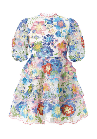 Marlo Kids Laura Embroidered Mini Dress