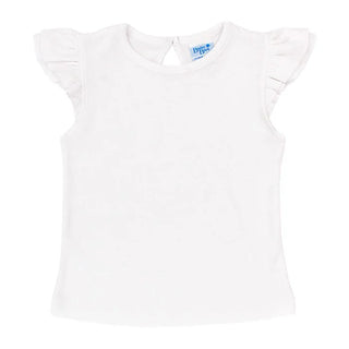Bailey Boys Flutter Sleeve Tee - White