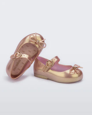 Mini Melissa Sweet Love Baby Shoes with Bow - Pink