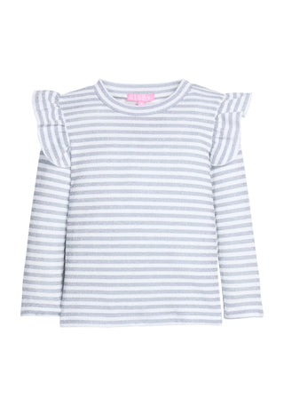Bisby Sadie Top- Silver Stripe