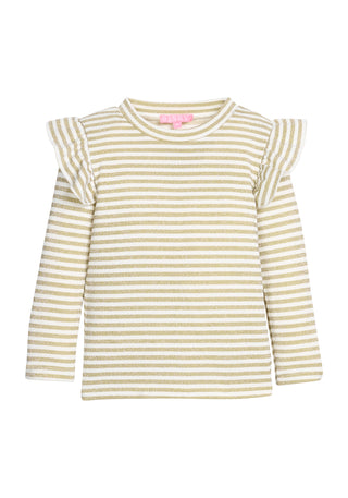 Bisby Sadie Top- Gold Stripe