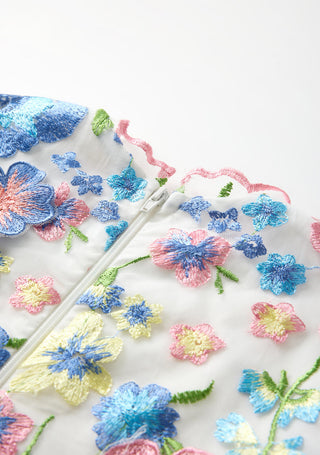Marlo Kids Laura Embroidered Mini Dress