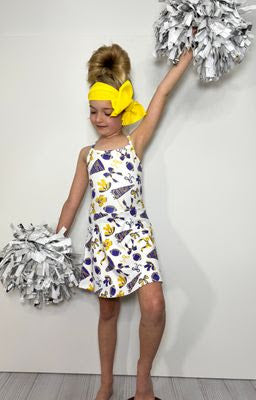 Go Team Purple Girls Athletic Dress