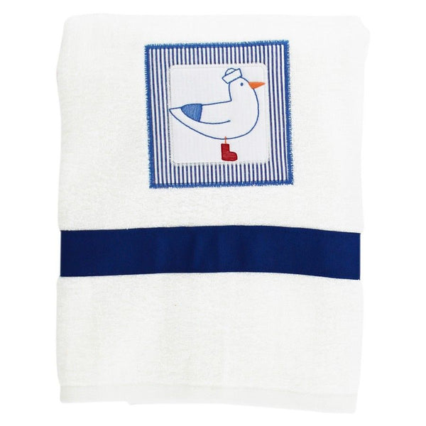 Bailey Boys Towel - Sailing Seagulls