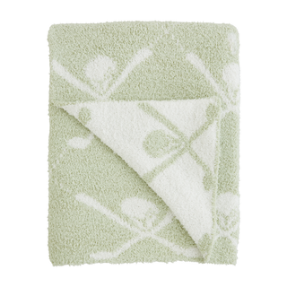 Mud Pie Golf Chenille Blanket