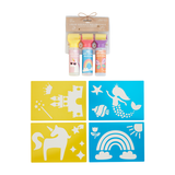 Liquid Sidewalk Chalk Roller Set with Stencils