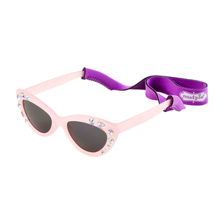 Mudpie Toddler Cat Eye Sunglasses & Neoprene Neck Strap
