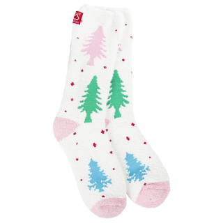 World's Softest Socks Holiday Christmas Cozy Crew - Whimsical Forest