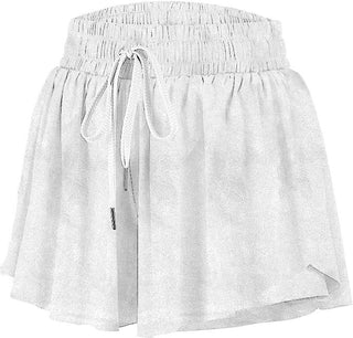 Azarhia Shimmer Butterfly Shorts - White