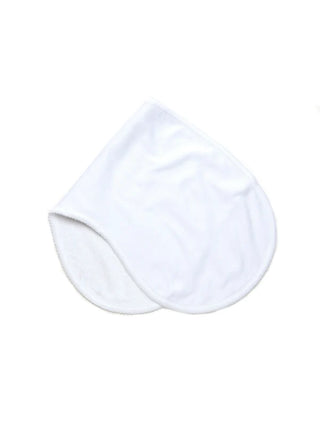Milly Marie Pima White w/ White Trim Burp Cloth