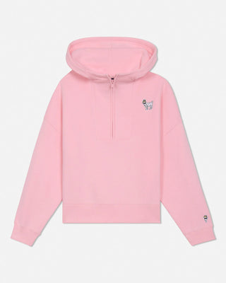 GOAT USA Half Zip Hooded Sweatshirt - Pink