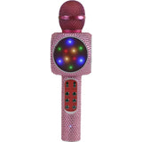 Bluetooth Sing-A-Long Karaoke Microphone - Pink Bling