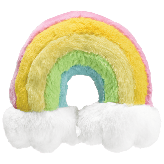 Rainbow Furry Plush Neck Pillow