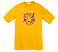 Azarhia Yellow Gold Dri-Fit Athletic Tiger T-Shirt