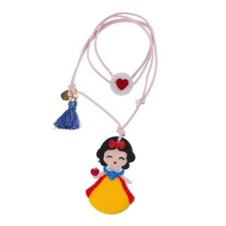 Adjustable Acrylic Princess Necklace - Princess with Apple