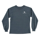 J. Bailey Logo L/S Tee Shirt - Dog on Charcoal