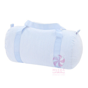Mint Seersucker Duffel (Medium)