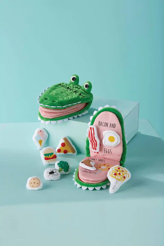 Hungry Alligator Puppet Plush Activity Book