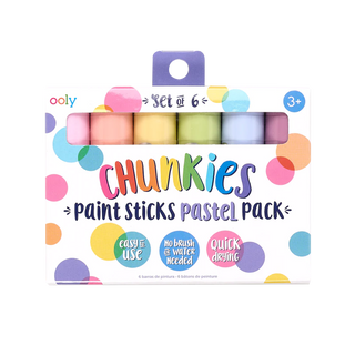 Ooly 6Pc Chunkies Paint Sticks - Pastel