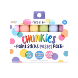 Ooly 6Pc Chunkies Paint Sticks - Pastel