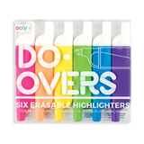 Ooly Do-Overs Erasable Highlighters - Set of 6