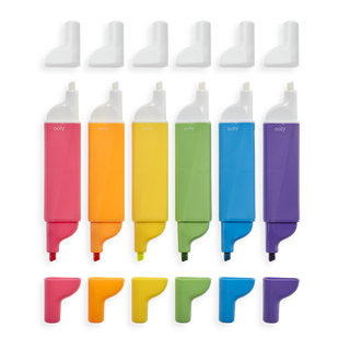 Ooly Do-Overs Erasable Highlighters - Set of 6