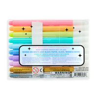 Ooly 10Pc Color Lustre Metallic Brush Markers