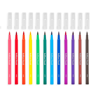 Ooly 12Pc Brilliant Brush Markers Set