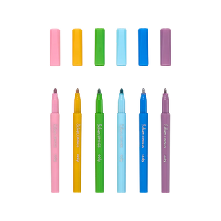 Ooly Silver Linings Outline Markers-Set of 6