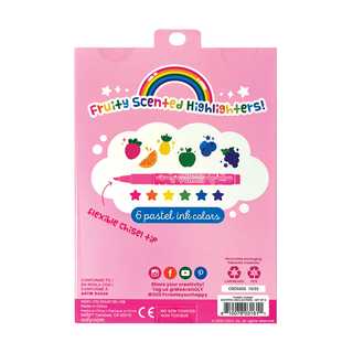 Ooly Yummy Yummy Pastel Scented Highlighters-Set of 6