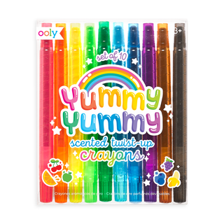 Yummy Yummy Scented Twist Up Crayons - Set of 10