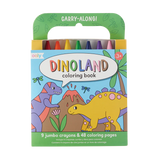 Carry Along Crayon & Coloring Book Set - Dinoland
