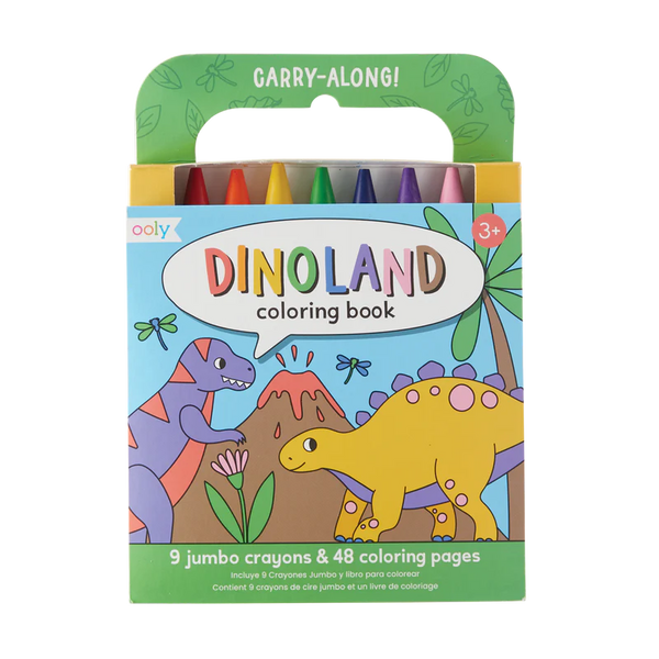 Carry Along Crayon & Coloring Book Set - Dinoland