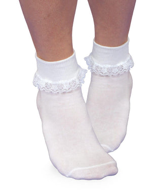 Jefferies Socks Smooth Toe Simplicity Lace Turn Cuff Socks