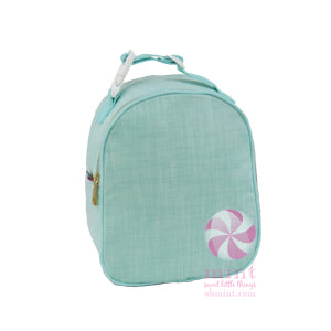 Mint Seersucker Lunch Box
