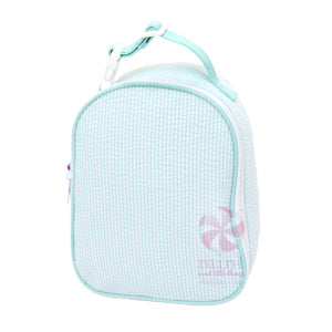 Mint Seersucker Lunch Box