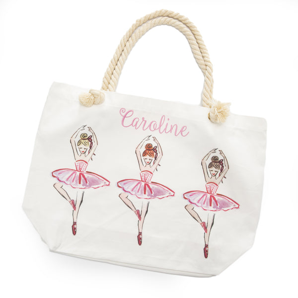 Over the Moon Gift Ballerina Canvas Tote