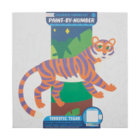Ooly Colorific Canvas Paint by Number Kit - Terrific Tiger