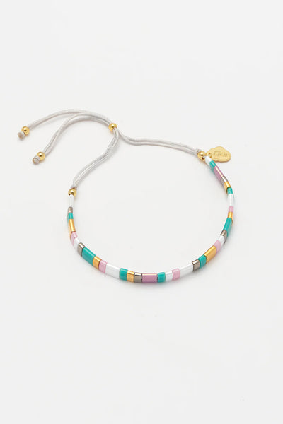 Estella Bartlett Gold-Plated Bracelet - Pastel Tila Beads – Olly-Olly