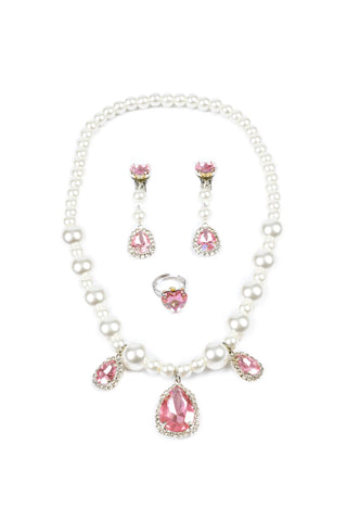 The Coco - Pink/Pearl 4Pc Chunky Jewelry Set