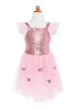 5/7 Great Pretenders Pink Sequin Butterfly Dress with Wings Costume