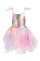 5/6 Great Pretenders Rainbow Fairy Dress & Wings Costume