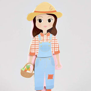 Wooden Magnetic Dress Up Doll - Sofia